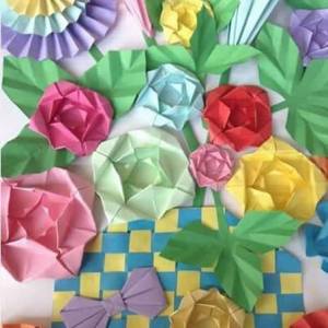 简单纸蔷薇花的折叠方法图解