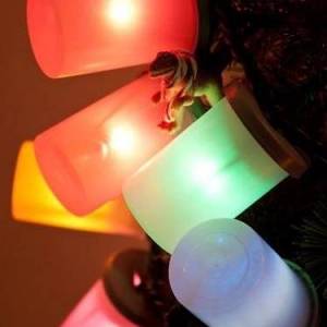 废物利用制作个性圣诞彩灯装饰的方法图解