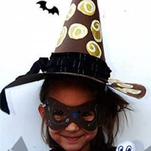 自己做的万圣节幼儿女巫帽方法图解