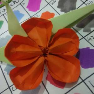 漂亮五瓣折纸樱花的制作方法