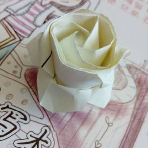 美美的情人节礼物手工折纸玫瑰花详细制作方法
