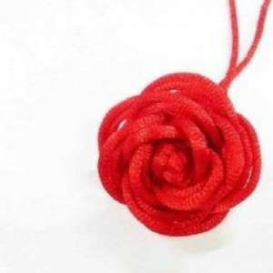 手工编织双线结玫瑰花的方法图解全面展示