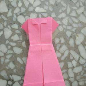 儿童折纸连衣裙 粘贴画制作的小技能