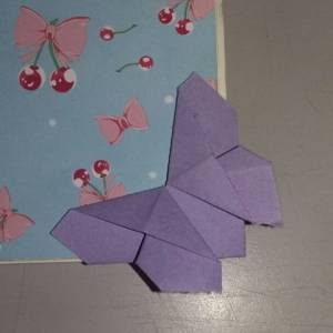 漂亮的折纸蝴蝶书签制作教程