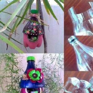 使用废旧塑料瓶制作个性花盆的图解教程