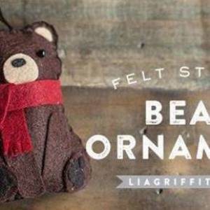 手工使用皮革打造的个性可爱小熊挂件的制作方法图片