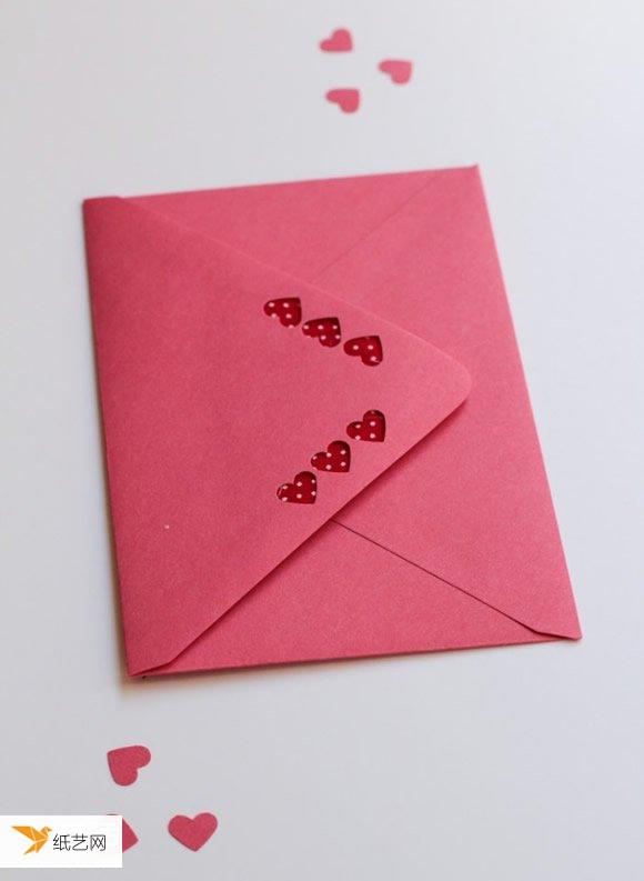 浪漫个性的情人节信封和装饰标签手工制作教程