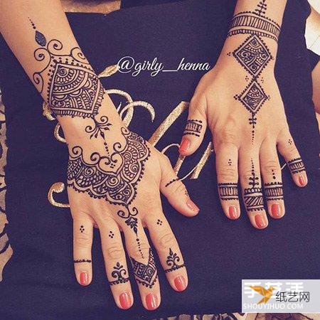 不用纹身也可以很美的Henna印度传统人体彩绘