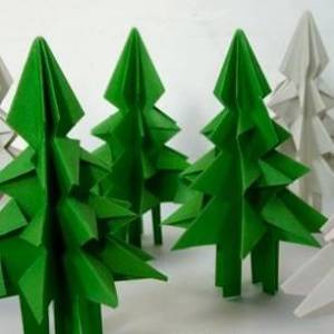 儿童怎样折叠立体圣诞树的图解