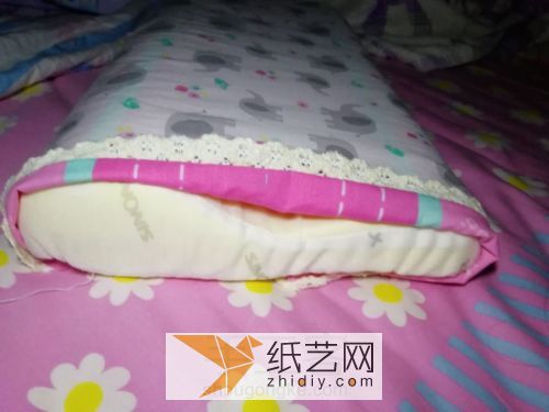 儿童记忆枕乳胶枕B型枕简易枕套 第14步