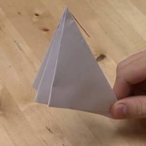 两种纸炮折叠方法图解教程