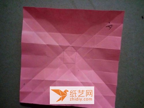 折纸玫瑰花情人节礼物包装盒制作教程