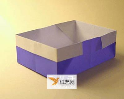 简易易用方形垃圾盒子的折叠方法