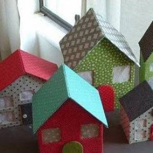 个性可爱小房子模型娃娃屋的手工制作方法
