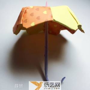 完美立体折纸小雨伞的制作方法