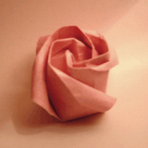 折纸玫瑰教程