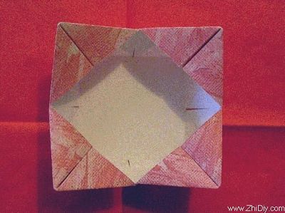 四角折纸盒子教程