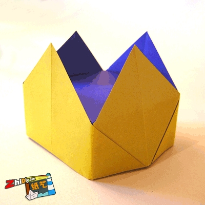折纸王冠教程[实用的折纸帽子]