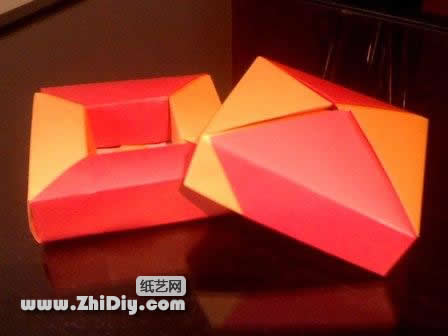 情人节纸艺 浓情折纸盒子