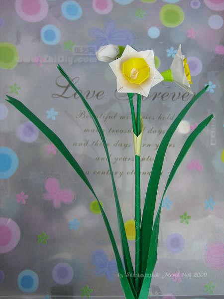 清水五月的折纸水仙花