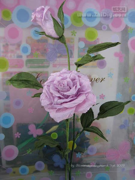 清水五月的纸藤玫瑰 纸艺网