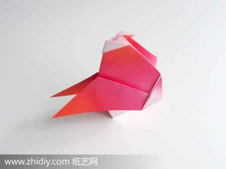可爱的折纸小鸟教程