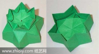 六角形折纸星星盒子图解