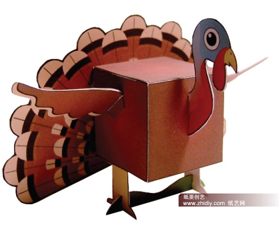 纸模：感恩节的火鸡 下载