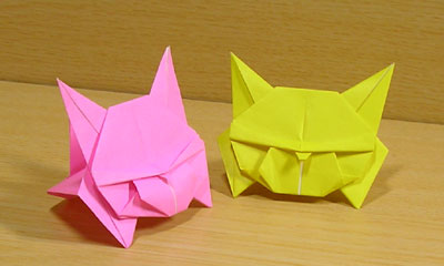 折纸猫实物图制作教程