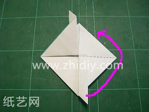折纸小熊rilakkuma制作教程上：头部折纸教程第六步