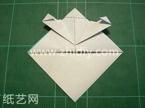 折纸小熊rilakkuma制作教程上：头部折纸教程第十二步