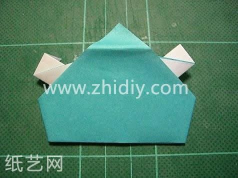 折纸小熊rilakkuma制作教程上：头部折纸教程第十六步