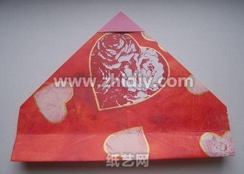情人节|春节必备折纸礼盒制作教程折纸过程中的第十步