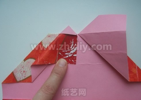 情人节|春节必备折纸礼盒制作教程制作过程中的第十六步