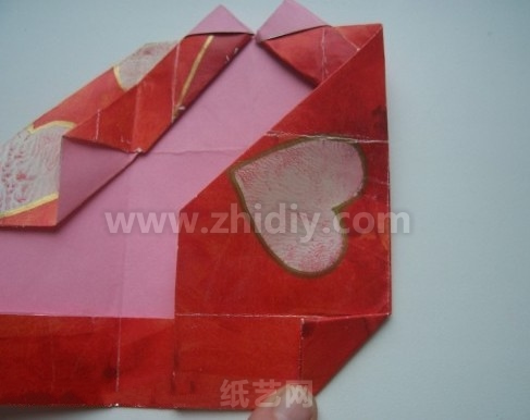 情人节|春节必备折纸礼盒制作教程制作过程中的第二十步