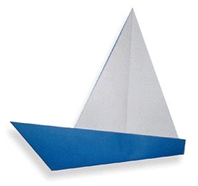 简单手工折纸游艇快速教程