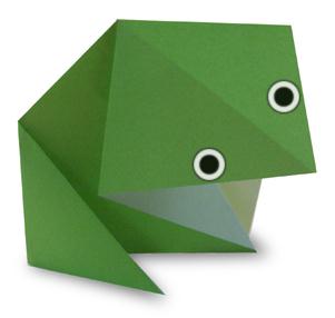 简单儿童手工折纸小青蛙折纸教程