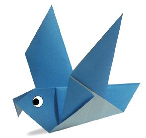 简单儿童折纸鸽子手工折纸教程