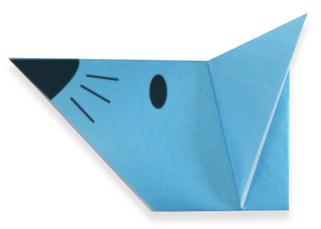 简单手工折纸小老鼠图解教程