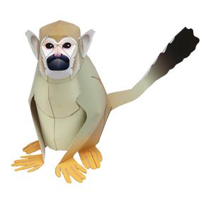 松鼠猴3D纸模型免费下载
