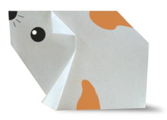 儿童简单折纸仓鼠手工折纸教程
