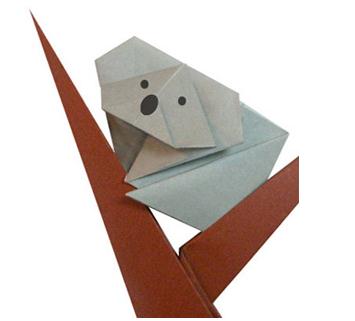 简单折纸儿童考拉手工折纸教程