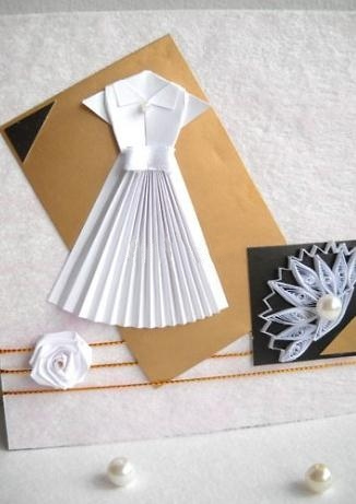 手工折纸裙子制作教程