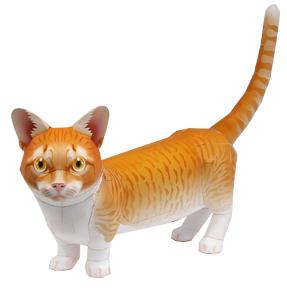 曼基康猫简单3D纸模型免费下载