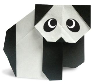 简单可爱手工折纸熊猫教程