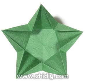 现在这里还是一个五角形的折纸星星