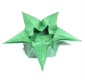 五角星折纸盒子手工制作教程