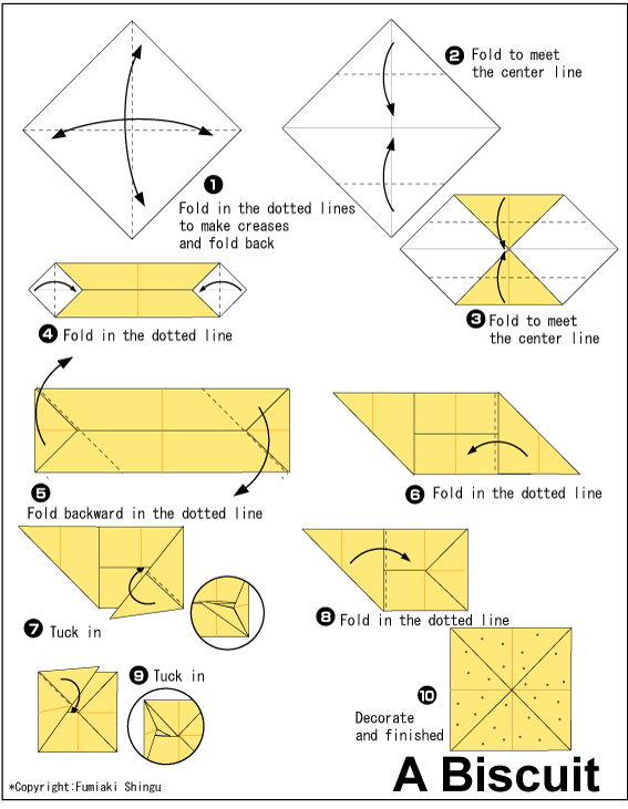 饼干简单儿童手工折纸教程