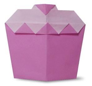 手工儿童折纸小蛋糕简单教程
