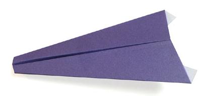 平头纸飞机的折法儿童纸飞机教程